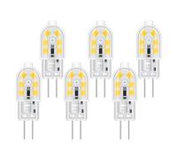 Akynite G4 LED 2W 12V AC/DC Blanc Froid 6000K pour Hotte Aspirante, 200lm, Équivalent Ampoule Halogène G4 10W 20W, non dimmable, Bi-pin LED G 4 12V pour Lustre/Camping-car, lot de 6