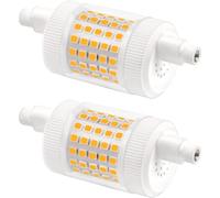Akynite R7S 78mm LED 15W Dimmable Blanc Chaud 3000K, 1500lm, Equivalente à Lampe Halogène Crayon R7S 120W 100W, AC 220V, Ampoule LED 78mm en Céramique pour Plafonnier de Studio, lot de 2