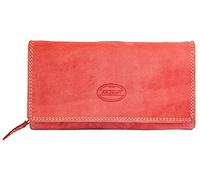 Akzent 3000111 Portefeuille pour femme en cuir véritable paysage RFID Protection 17 x 10 cm, rouge, 17x10