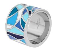 Akzent Bague Femme Acier Inoxydable Poli Taille 58 Bague de Fiançailles Mariage Cadeau pour Femme Avec Boîte Cadeau