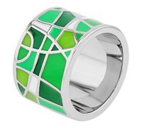 Akzent Bague Femme Acier Inoxydable Poli Taille 58 Fiançailles Mariage Cadeau Femme Avec Boîte Cadeau