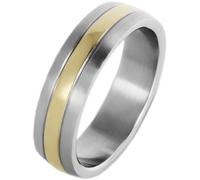Akzent Bague Homme Acier Inoxydable Mat Taille 66 Fiançailles Mariage Cadeau pour Homme avec Boîte Cadeau