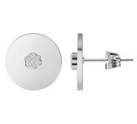 Akzent Boucles d'oreilles à tige rondes en acier inoxydable en forme de fleur de Simili, Acier inoxydable