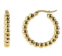 Akzent Boucles d'oreilles créoles en acier inoxydable, Acier inoxydable