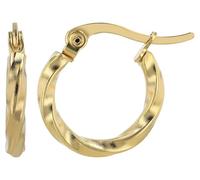 AKZENT Boucles d'oreilles créoles en acier inoxydable imperméables en argent pour femme, 100 % étanches et hypoallergéniques