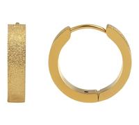 Akzent Boucles d'oreilles créoles en acier inoxydable sablé - 5050143, Acier inoxydable