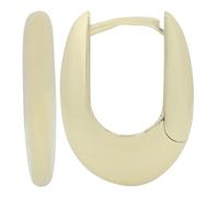 Akzent Boucles d'oreilles créoles en argent 925 imperméables pour femme en argent et or, 100 % étanches et douces pour la peau, 5, Argent sterling