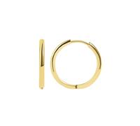 Akzent Boucles d'oreilles créoles étanches en acier inoxydable doré pour femme, taille 8-25 mm, 100 % étanches et douces pour la peau
