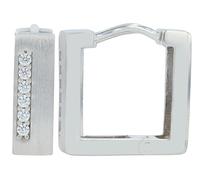 AKZENT Boucles d'oreilles créoles imperméables en argent 925 pour femme en argent rhodié 100 % étanches et douces pour la peau