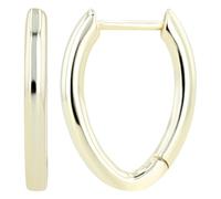 AKZENT Boucles d'oreilles créoles imperméables en argent 925 pour femme en or, rhodiées, 100 % étanches et douces pour la peau