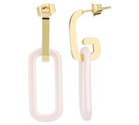 AKZENT Boucles d'oreilles en acier inoxydable imperméables pour femme en or et noir, 100 % étanches et douces pour la peau, 11, Acier inoxydable