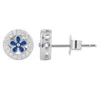 AKZENT Boucles d'oreilles étanches en argent 925 pour femme en argent rhodié 100 % étanches et douces pour la peau