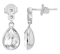 AKZENT Boucles d'oreilles étanches en argent 925 pour femme en argent rhodié 100 % étanches et douces pour la peau