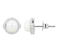 AKZENT Boucles d'oreilles étanches en argent 925 pour femme en argent rhodié 100 % étanches et douces pour la peau
