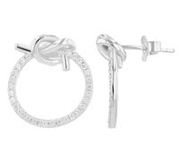 AKZENT Boucles d'oreilles étanches en argent 925 pour femme en argent rhodié 100 % étanches et douces pour la peau