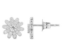 AKZENT Boucles d'oreilles étanches en argent 925 pour femme en argent rhodié 100 % étanches et douces pour la peau