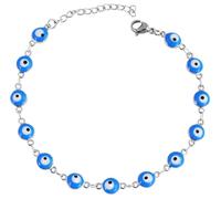 Akzent Bracelet Boule en Acier Inoxydable Argenté 17 cm