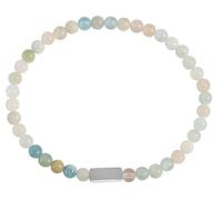 Akzent Bracelet boule en pierre naturelle pour femme en multicolore | Longueur 17 cm | Bande élastique | 100 % étanche et doux pour la peau | Bracelet pour femme, Eine Grösse, Pierre