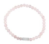 Akzent Bracelet boule en pierre naturelle pour femme en rose | Longueur 17 cm | Bande élastique | 100 % étanche et doux pour la peau | Bracelet pour femme, Eine Grösse, Pierre