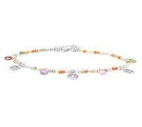 Akzent Bracelet en acier inoxydable avec pendentif arbre de vie pour femme en argent et or | Longueur : 18,5 cm | Fermoir mousqueton | 100 % étanche et doux pour la peau | Bracelet pour femme, Eine