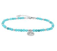 Akzent Bracelet en acier inoxydable avec pendentif arbre de vie pour femme - Longueur : 17,3 cm - Fermoir mousqueton - 100 % étanche et doux pour la peau - Bracelet pour femme, Eine Grösse, Acier