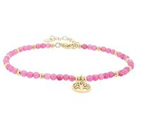 Akzent Bracelet en acier inoxydable avec pendentif arbre de vie pour femme - Longueur : 17,3 cm - Fermoir mousqueton - 100 % étanche et doux pour la peau - Bracelet pour femme, Eine Grösse, Acier