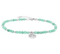 Akzent Bracelet en acier inoxydable avec pendentif arbre de vie pour femme - Longueur : 17,3 cm - Fermoir mousqueton - 100 % étanche et doux pour la peau - Bracelet pour femme, Eine Grösse, Acier