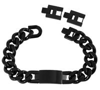 Akzent Bracelet en Acier Inoxydable Noir