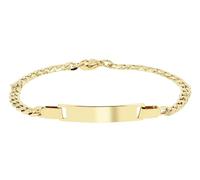Akzent Bracelet gourmette en acier inoxydable pour femme en argent et or | Longueur : 18 cm | Fermoir mousqueton | 100 % étanche et doux pour la peau | Bracelet pour femme, Eine Grösse, Acier