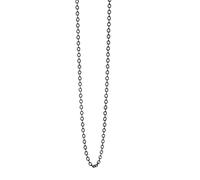 Akzent Chaîne d'ancre en acier inoxydable pour homme et femme - 60 + 5 cm - Noir - Finition tendance - Pour un look élégant