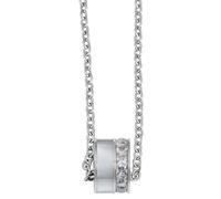 Akzent Chaîne en acier inoxydable avec pendentif - 45 + 5 cm - Argent