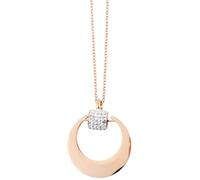 Akzent Chaîne en Acier Inoxydable avec Pendentif pour Femme Argenté 43 cm