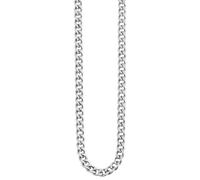 Akzent Chaîne gourmette en Acier Inoxydable pour Femme Argenté Longueur 60 cm Épaisseur 2 mm