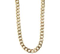 Akzent Chaîne gourmette pour homme et femme en acier inoxydable 52 cm, couleur or, finition tendance - Accessoire de qualité supérieure