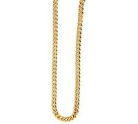 Akzent Chaîne gourmette pour homme et femme en acier inoxydable de 60 cm, couleur or, finition classique - Idéal pour le quotidien et les loisirs
