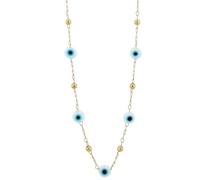 Akzent Chaîne pour femme - Collier de qualité supérieure avec pendentif en acier inoxydable argenté - 100 % étanche et doux pour la peau