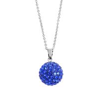 Akzent Chaîne pour femme - Collier de qualité supérieure avec pendentif en acier inoxydable argenté - 100 % étanche et doux pour la peau