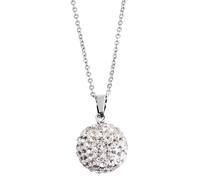 Akzent Chaîne pour femme - Collier de qualité supérieure avec pendentif en acier inoxydable argenté - 100 % étanche et doux pour la peau