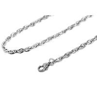 Akzent Chaîne pour femme - Collier de qualité supérieure en acier inoxydable argenté - 100 % étanche et doux pour la peau, 70, Acier inoxydable