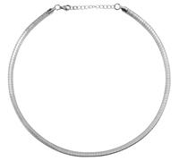 Akzent Chaîne pour femme - Collier de qualité supérieure en acier inoxydable argenté - 100 % étanche et doux pour la peau, 45, Acier inoxydable