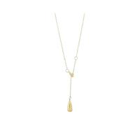 Akzent Chaîne pour femme - Collier de qualité supérieure pour femme avec pendentif en acier inoxydable argenté et doré, 100 % étanche et doux pour la peau, 47 - 51 cm, Acier inoxydable