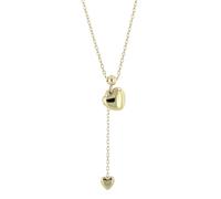 Akzent Chaîne pour femme - Collier de qualité supérieure pour femme avec pendentif en acier inoxydable argenté et doré, 100 % étanche et doux pour la peau, 41.5 cm, Acier inoxydable