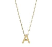 Akzent Chaîne pour femme - Collier de qualité supérieure pour femme avec pendentif en acier inoxydable doré, 100 % étanche et doux pour la peau