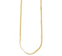 Akzent Chaîne serpent pour femme en acier inoxydable 45 + 5 cm, dorée, finition intemporelle, idéale pour le quotidien et les loisirs