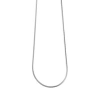 Akzent Chaîne serpent pour homme et femme en acier inoxydable de 50 cm, couleur argentée, finition élégante - pour un look élégant