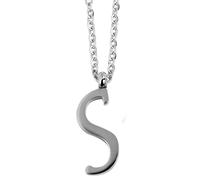 Akzent Chaîne unisexe - Collier unisexe de qualité supérieure avec pendentif en acier inoxydable argenté, 100 % étanche et doux pour la peau