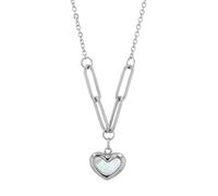 Akzent Chaîne unisexe - Collier unisexe de qualité supérieure avec pendentif en acier inoxydable argenté et doré, 100 % étanche et doux pour la peau, 42, Acier inoxydable