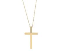 Akzent Chaîne unisexe - Collier unisexe de qualité supérieure avec pendentif en acier inoxydable argenté et doré, 100 % étanche et doux pour la peau, 43, Acier inoxydable