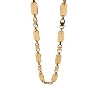 Akzent Chaîne unisexe - Collier unisexe de qualité supérieure en acier inoxydable doré, 100 % étanche et doux pour la peau, 55 cm, Acier inoxydable