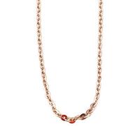 Akzent Chaîne unisexe - Collier unisexe de qualité supérieure en acier inoxydable or rose, 100 % étanche et doux pour la peau, 60 cm, Acier inoxydable